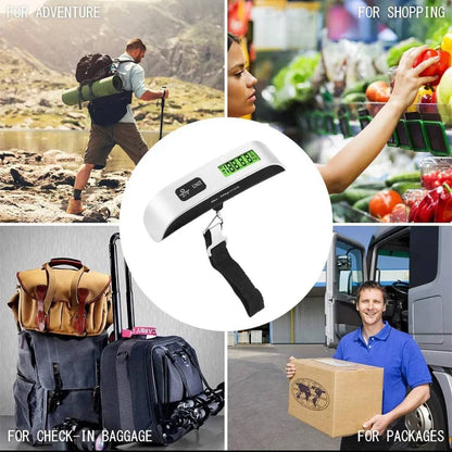 Bärbara digitala bagagevåg på 50 kg