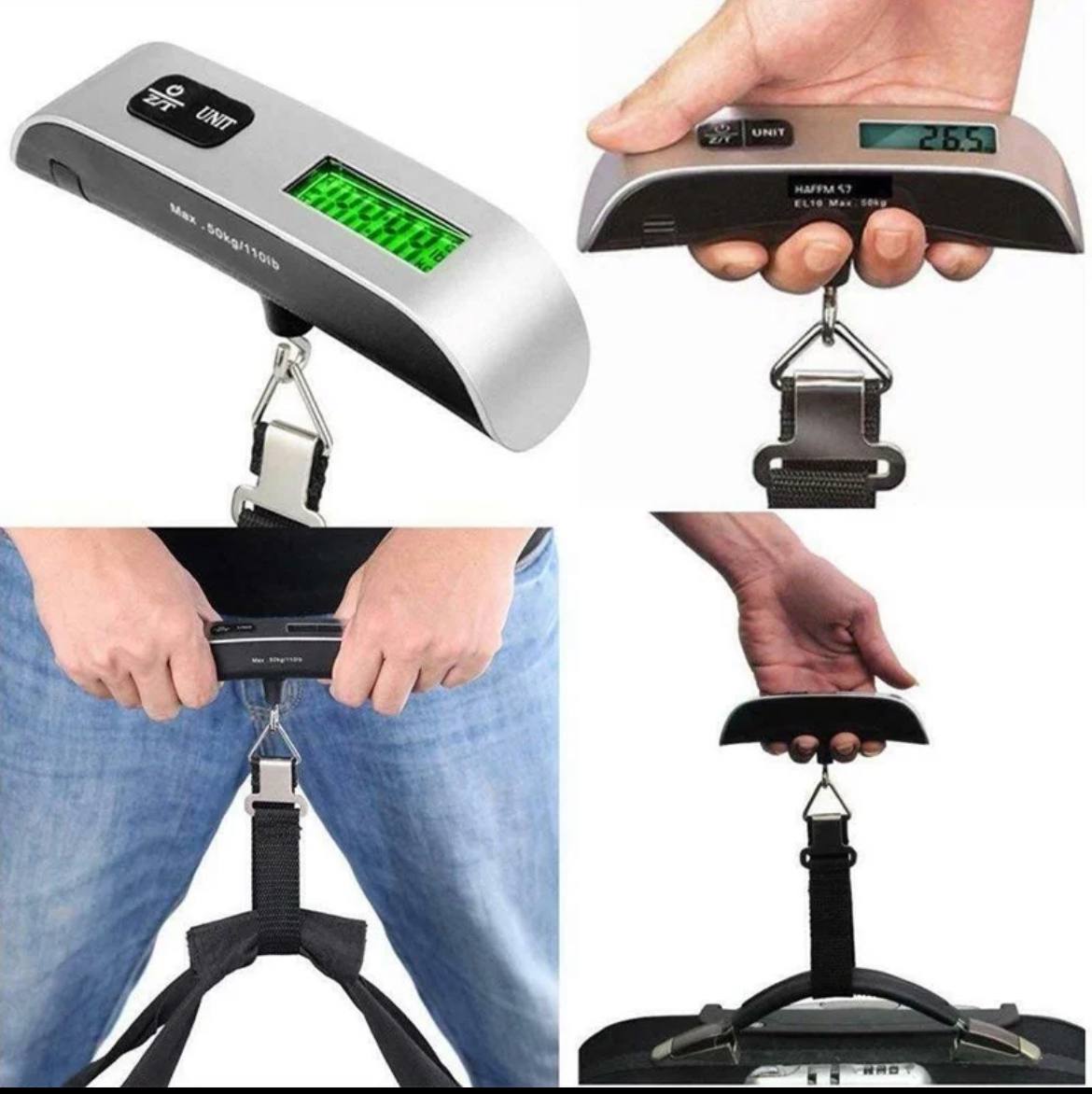 Bärbara digitala bagagevåg på 50 kg